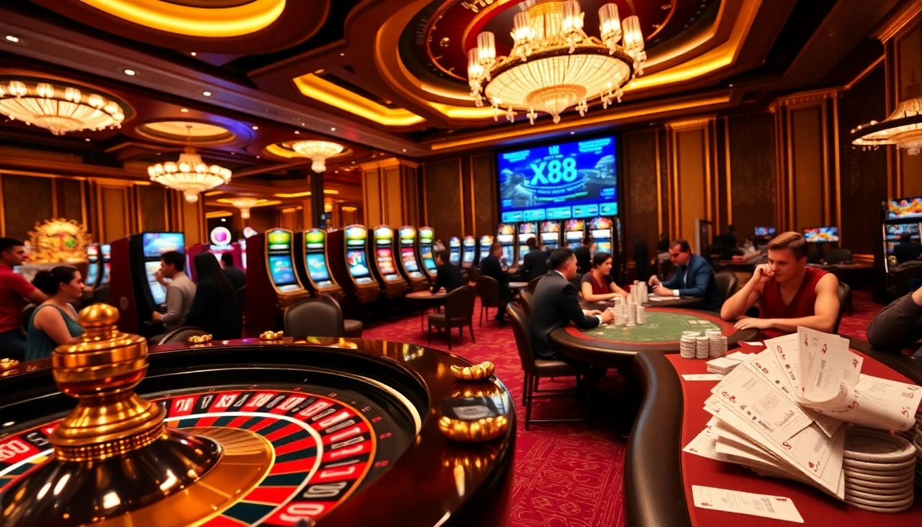 Engaging players at link xx88 casino tables enjoying thrilling games with luxury ambiance.