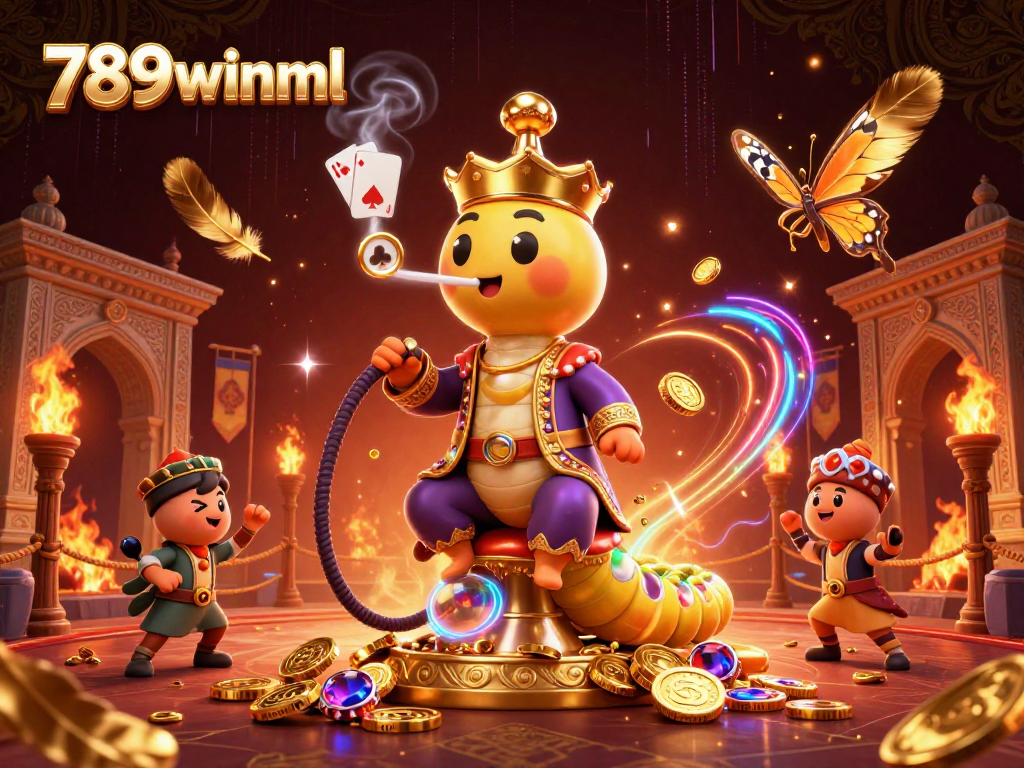 Experience the thrill of 789winml with vibrant casino elements and engaging characters in a rich 3D scene.