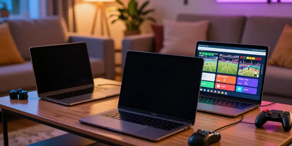 Exciting online gambling experience with FABET app open on smartphone in a cozy home setting.
