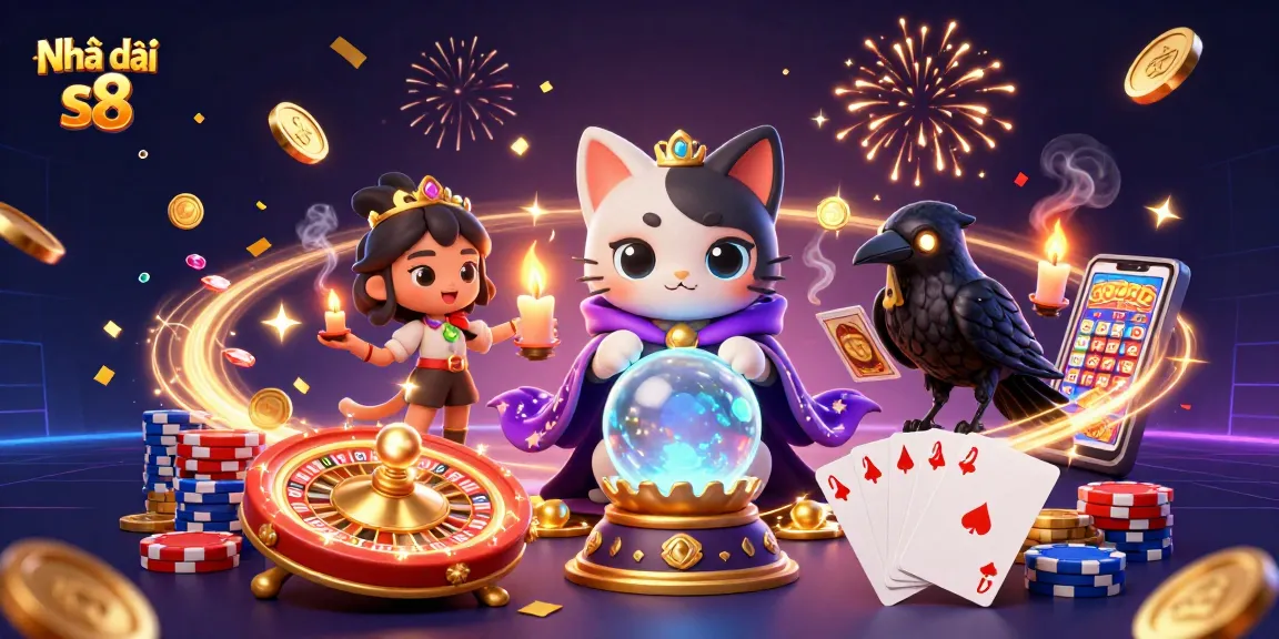 Experience the thrilling action at Nhà cái s8 with dynamic games, captivating characters, and vibrant casino elements.