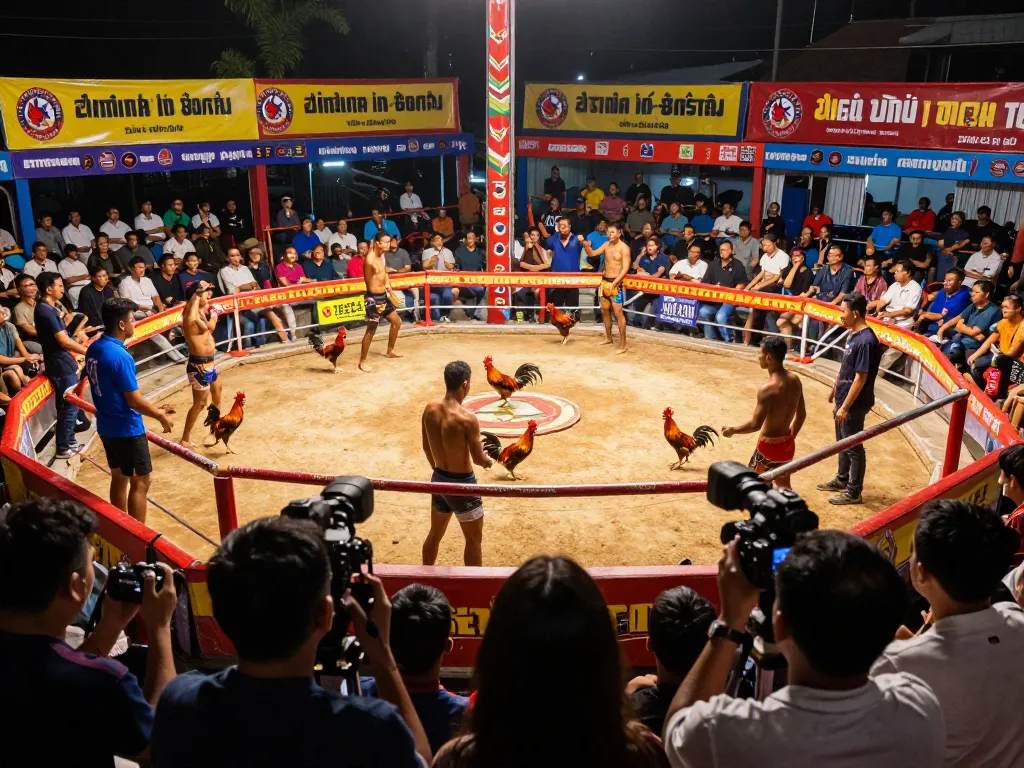 Experience the excitement of đá gà trực tiếp with lively tournament moments and intense competition in a vibrant arena