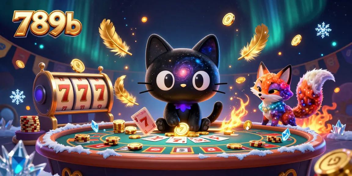 Engage in thrilling slots alongside 789b's cosmic characters at the dynamic casino table.