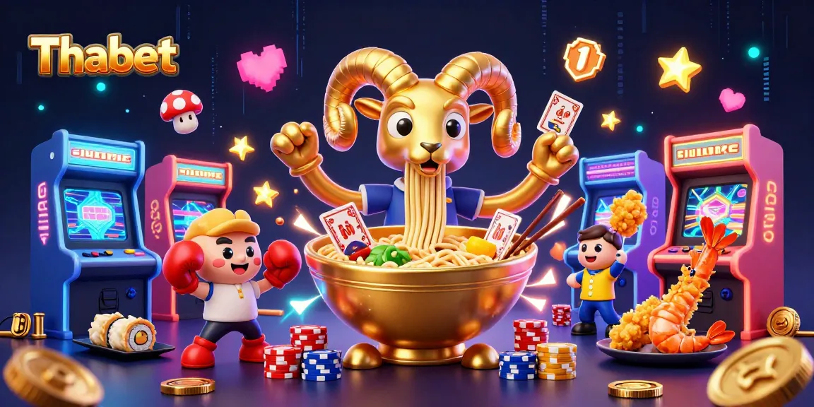 Engage with Thabet's thrilling casino experience featuring vibrant 3D characters and gaming elements.